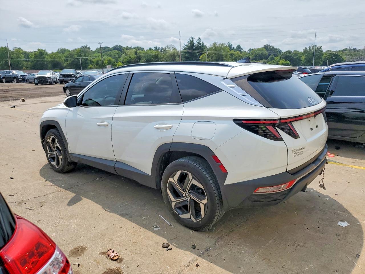 2022 Hyundai Tucson Sel White vin: 5NMJCCAE7NH061070