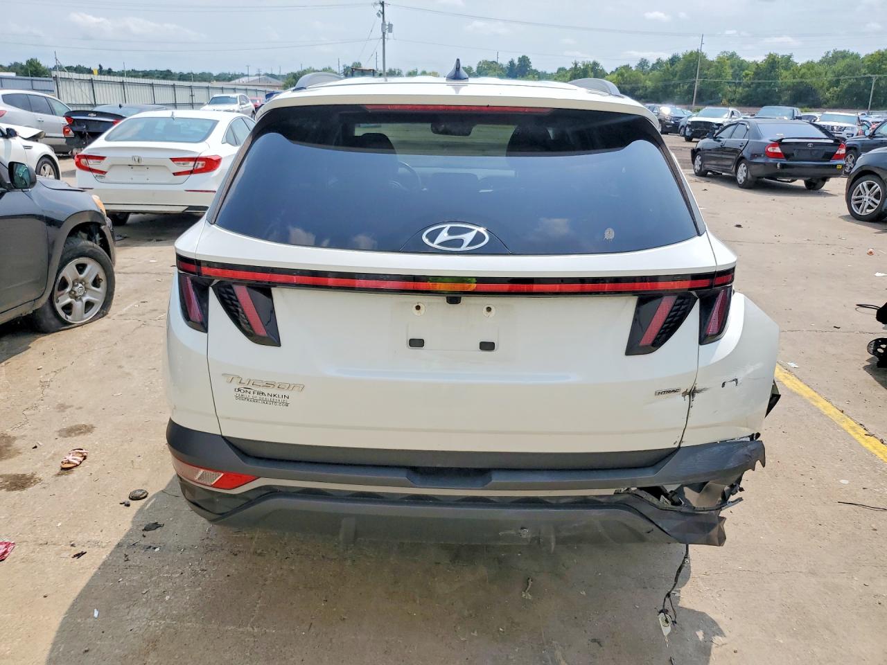2022 Hyundai Tucson Sel White vin: 5NMJCCAE7NH061070