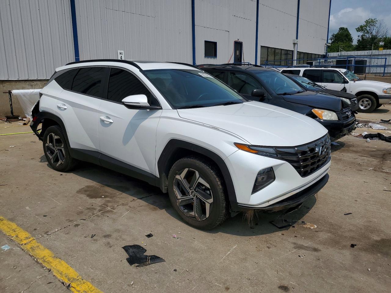 2022 Hyundai Tucson Sel White vin: 5NMJCCAE7NH061070