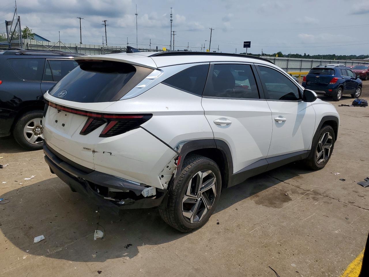 2022 Hyundai Tucson Sel White vin: 5NMJCCAE7NH061070