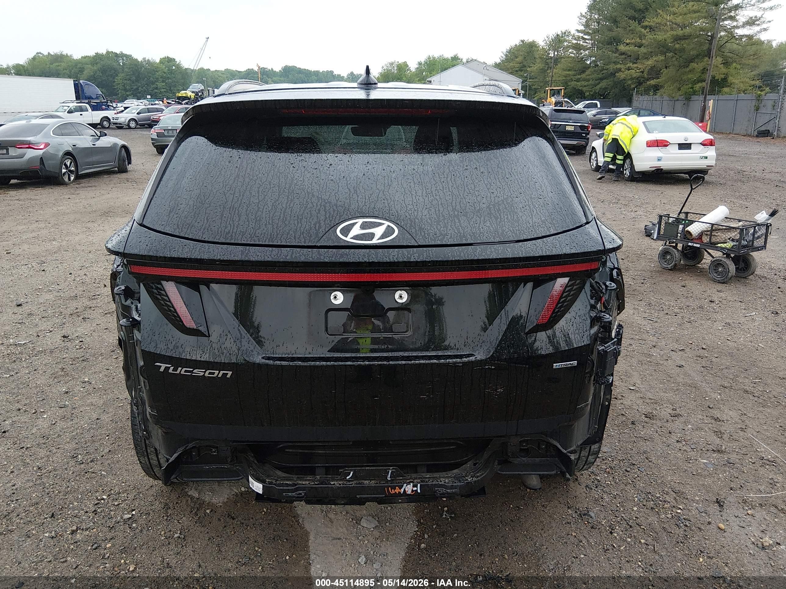 2022 Hyundai Tucson Sel Black vin: 5NMJCCAEXNH084505