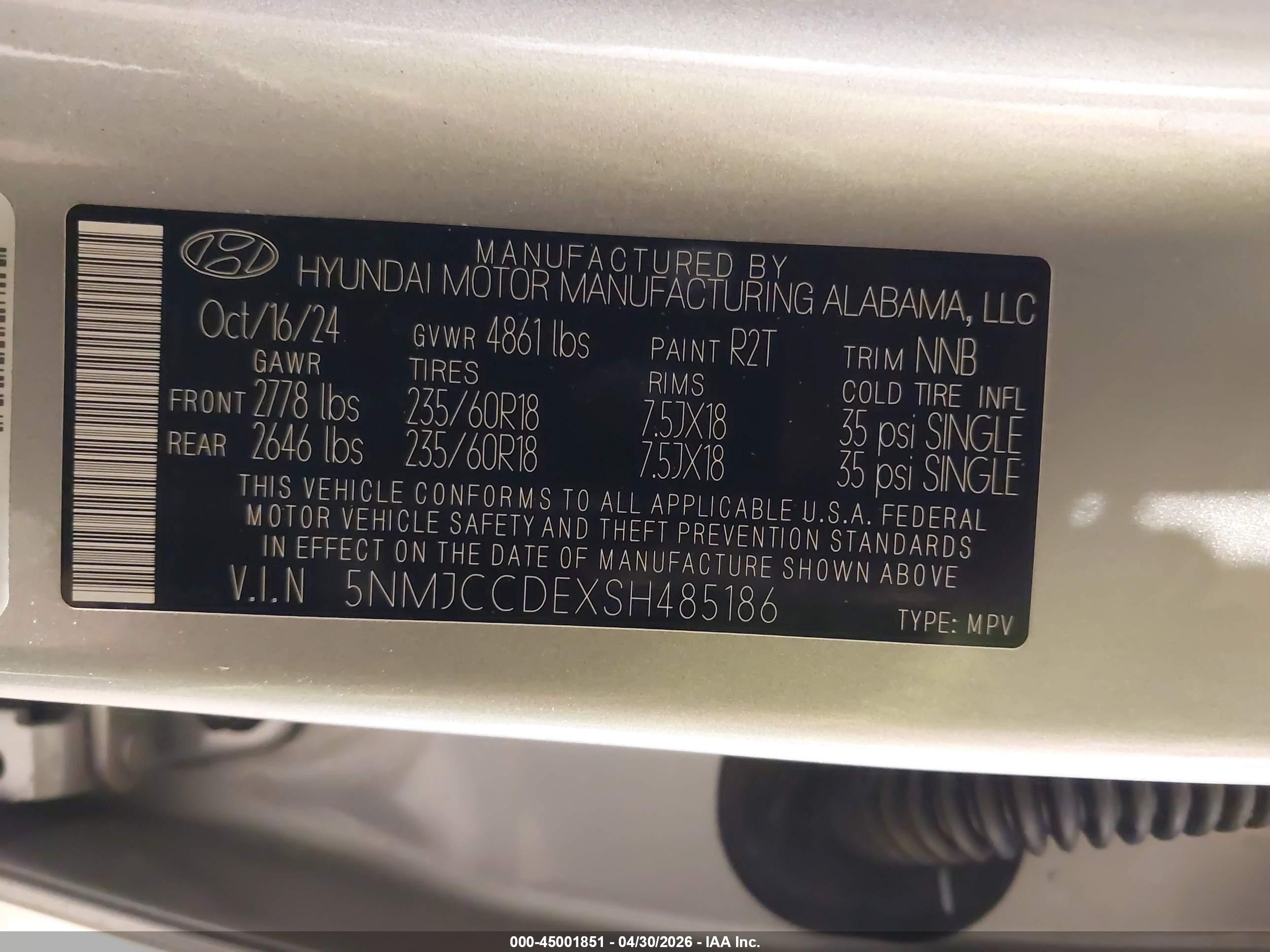 2025 Hyundai Tucson Sel Convenience Серебряный vin: 5NMJCCDEXSH485186