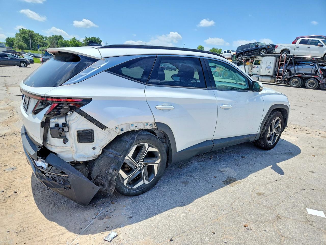 2022 Hyundai Tucson Limited White vin: 5NMJE3AE1NH025157