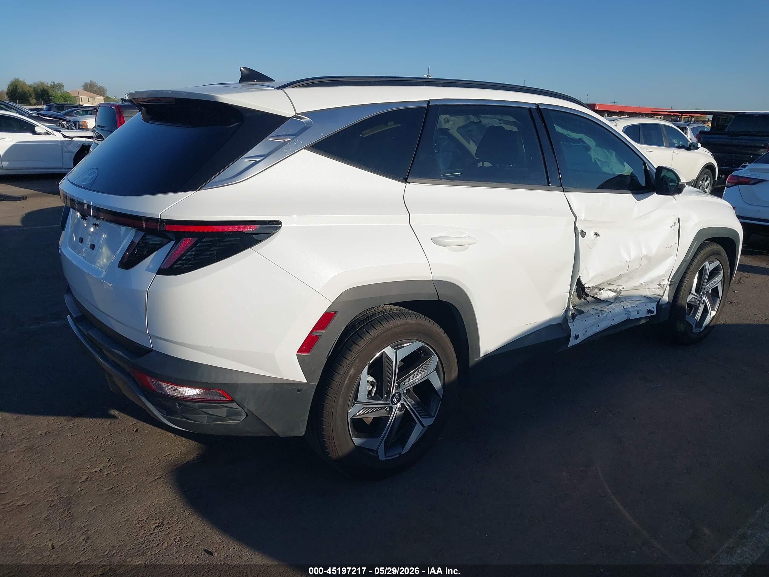 2022 Hyundai Tucson Limited Белый vin: 5NMJE3AE3NH018808