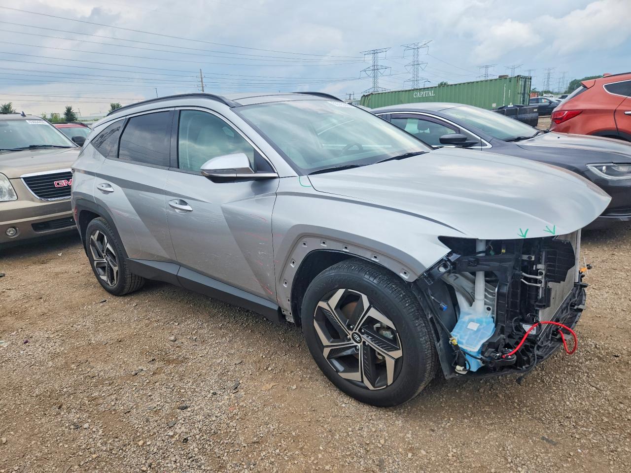 2022 Hyundai Tucson Limited Серебряный vin: 5NMJE3AE3NH045152