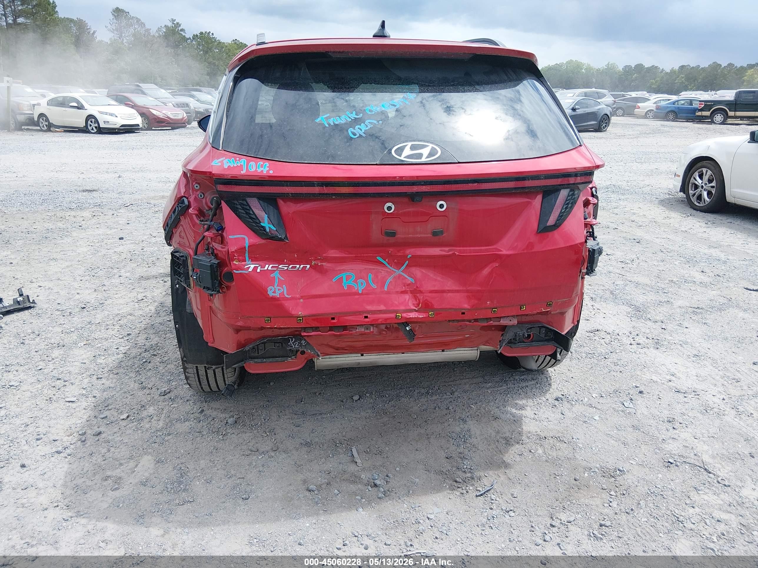 2022 Hyundai Tucson Limited Red vin: 5NMJE3AE3NH117807