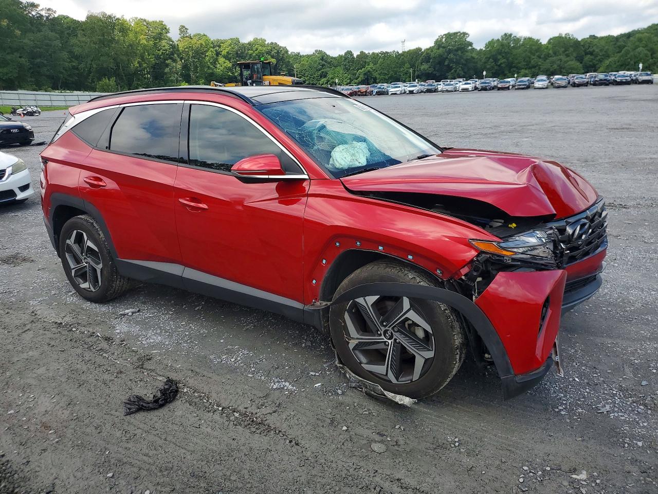 2022 Hyundai Tucson Limited Красный vin: 5NMJECAE0NH110412