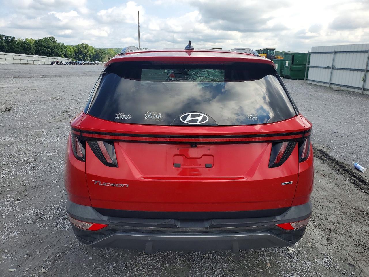 2022 Hyundai Tucson Limited Красный vin: 5NMJECAE0NH110412