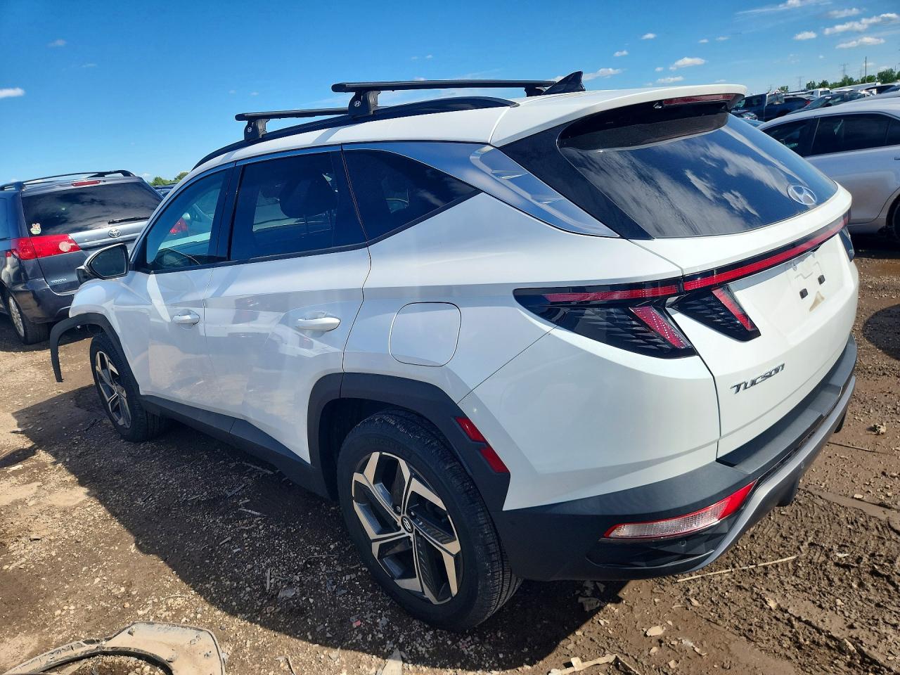 2022 Hyundai Tucson Limited White vin: 5NMJECAE0NH121815