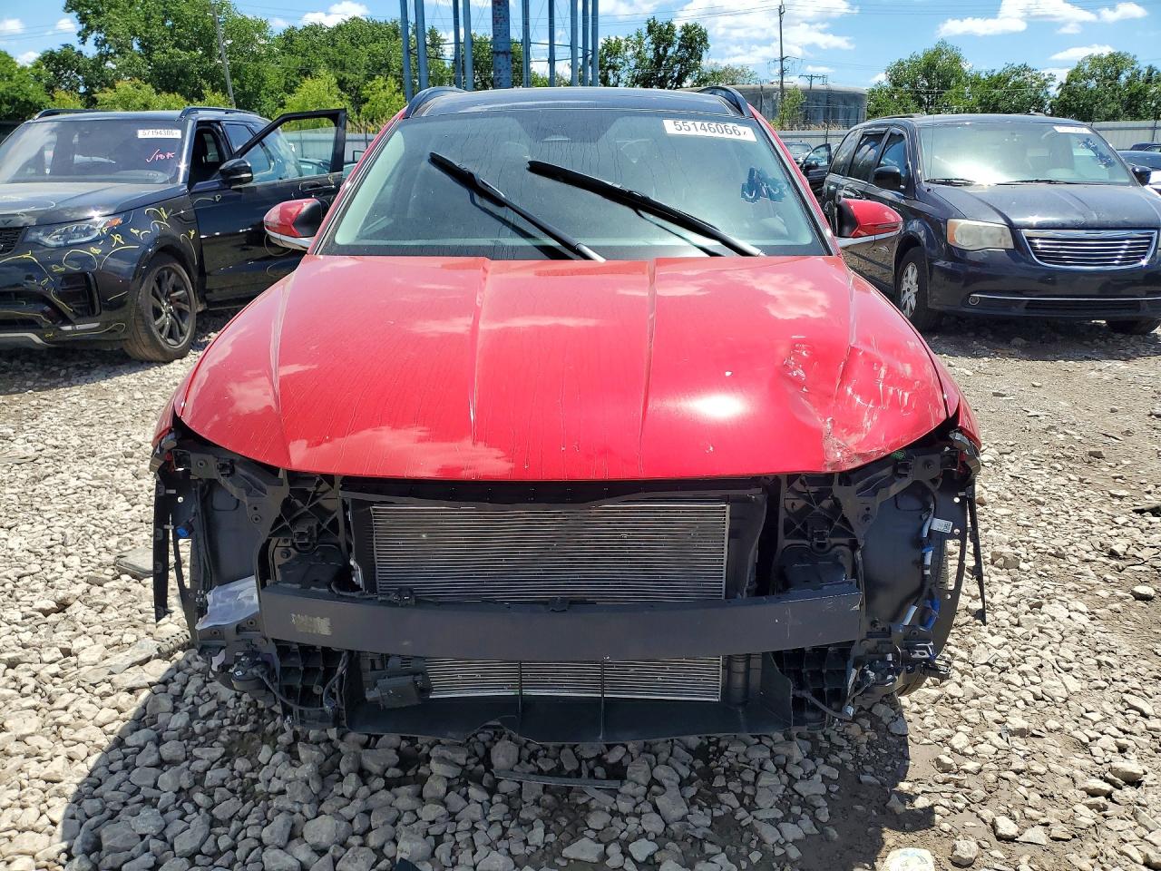 2022 Hyundai Tucson Limited Red vin: 5NMJECAE1NH105252