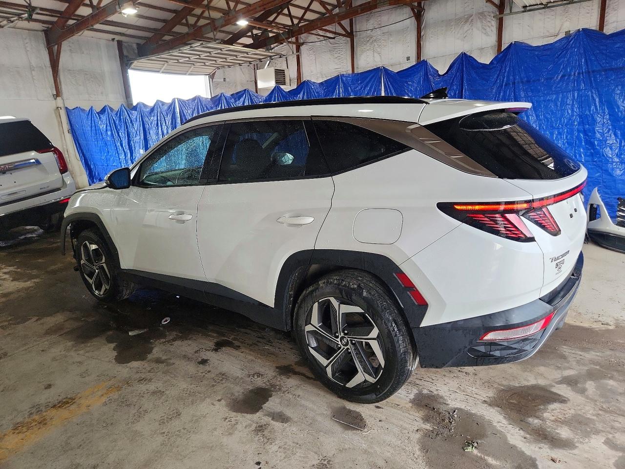 2022 Hyundai Tucson Limited White vin: 5NMJECAE1NH110662