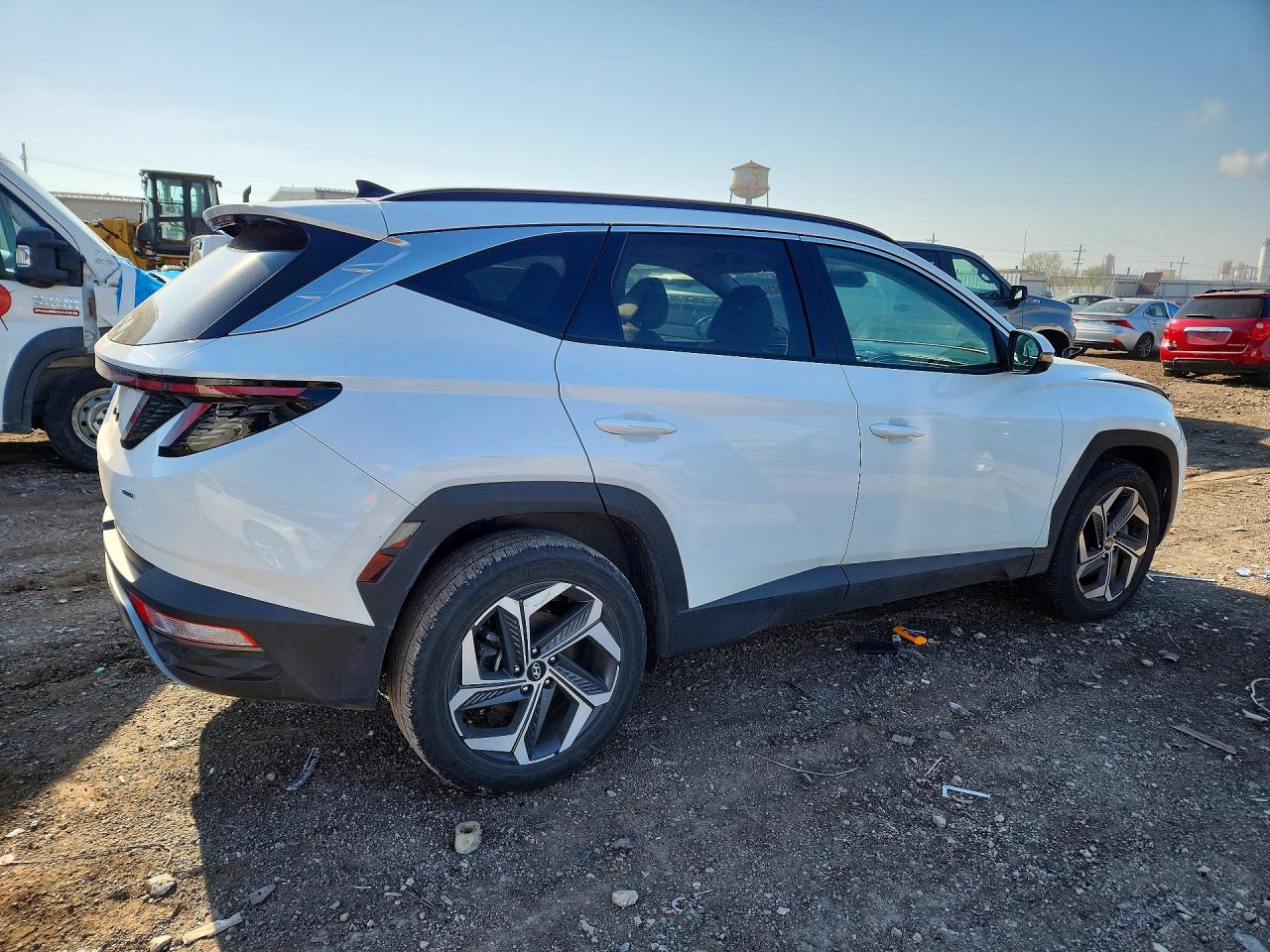 2022 Hyundai Tucson Limited White vin: 5NMJECAE3NH157806