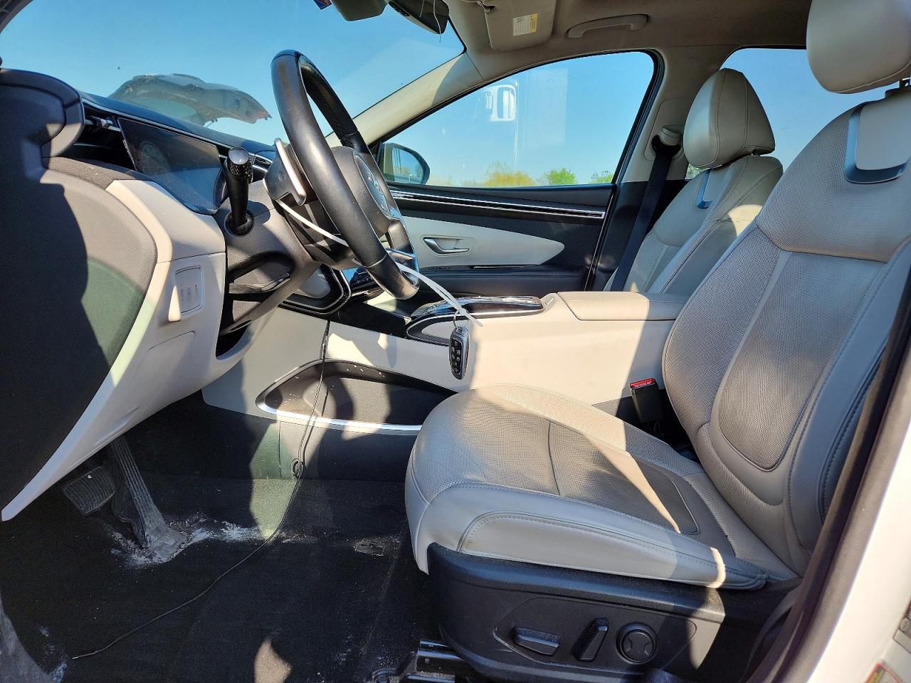 2022 Hyundai Tucson Limited White vin: 5NMJECAE3NH157806