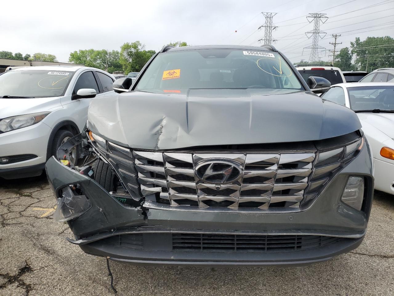 2022 Hyundai Tucson Limited Gray vin: 5NMJECAE4NH121932