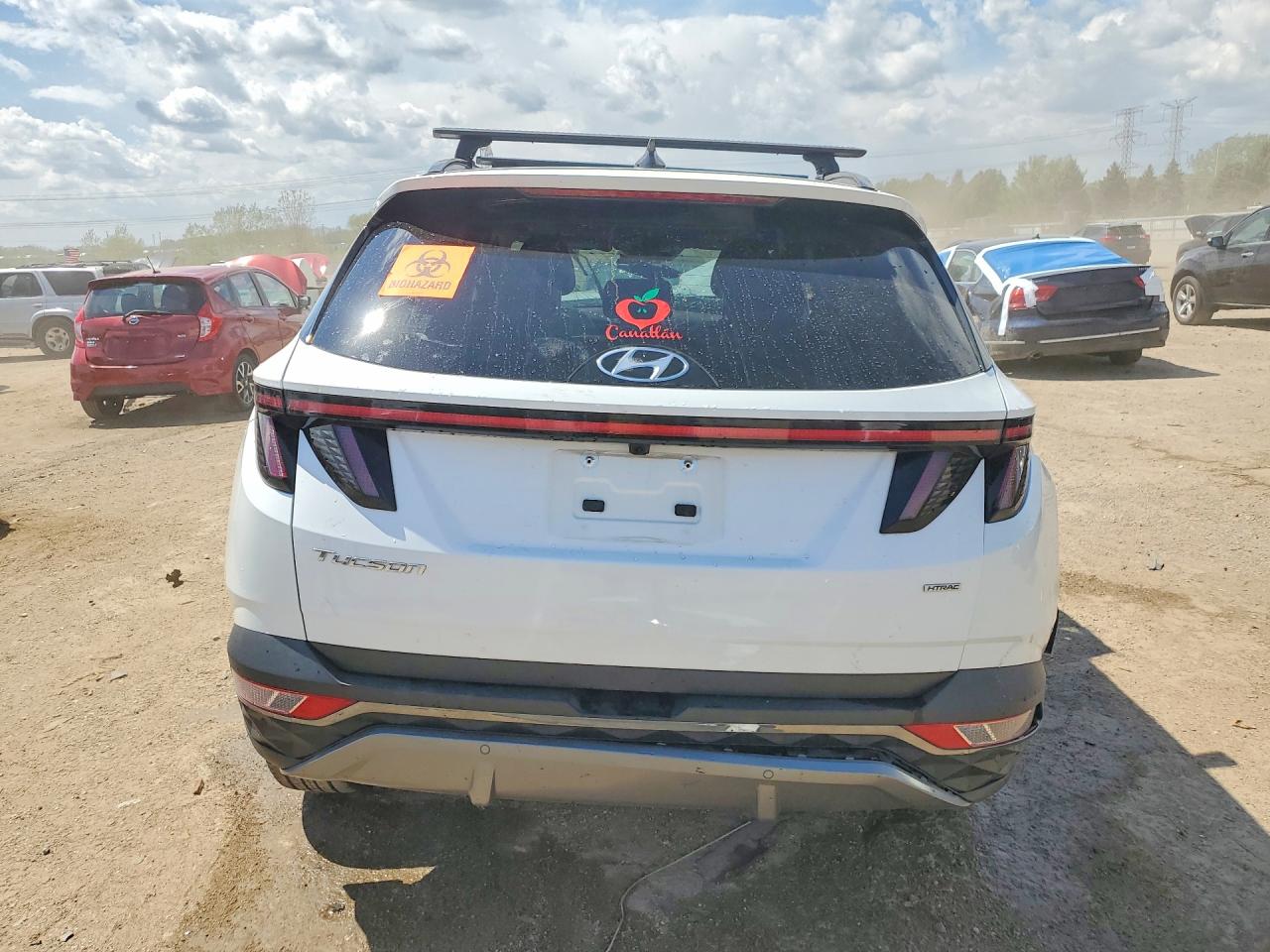 2022 Hyundai Tucson Limited White vin: 5NMJECAE4NH159550