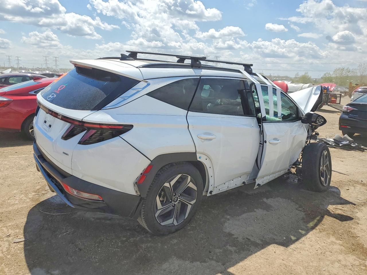 2022 Hyundai Tucson Limited White vin: 5NMJECAE4NH159550