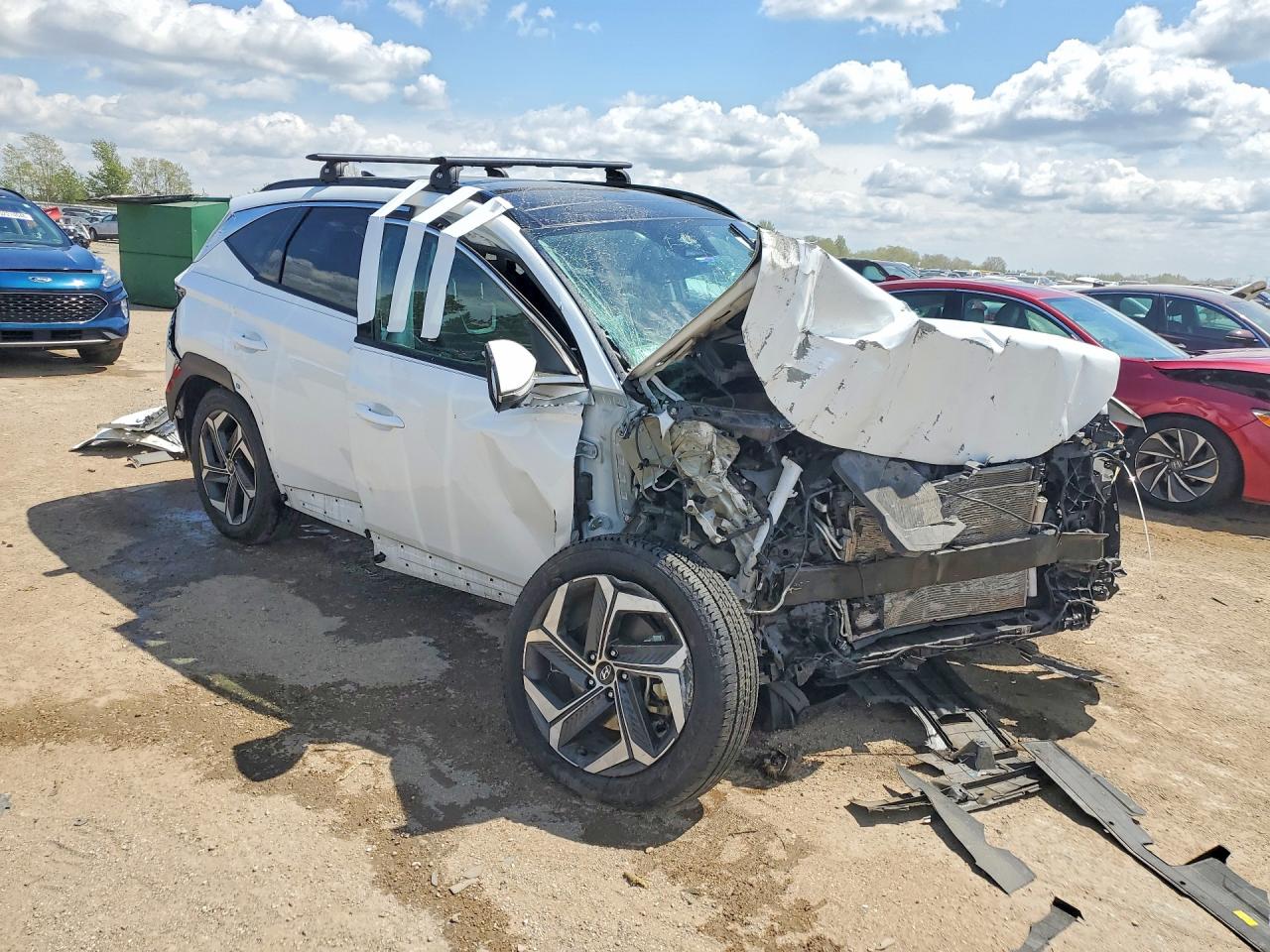 2022 Hyundai Tucson Limited White vin: 5NMJECAE4NH159550