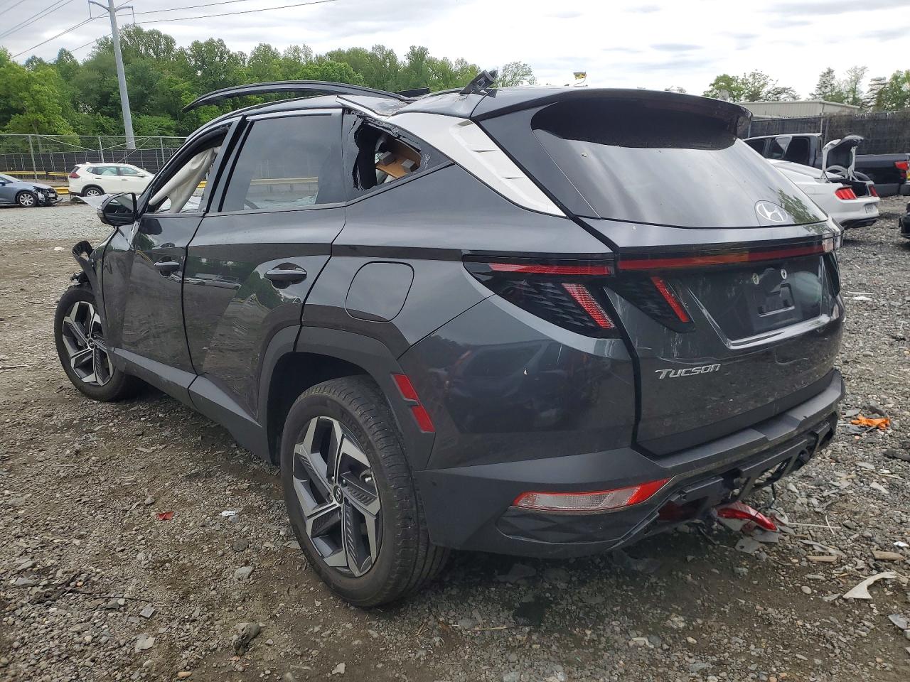 2022 Hyundai Tucson Limited Green vin: 5NMJECAE5NH009043