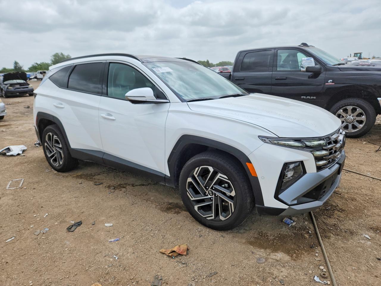 2025 Hyundai Tucson Limited White vin: 5NMJECDE7SH540610