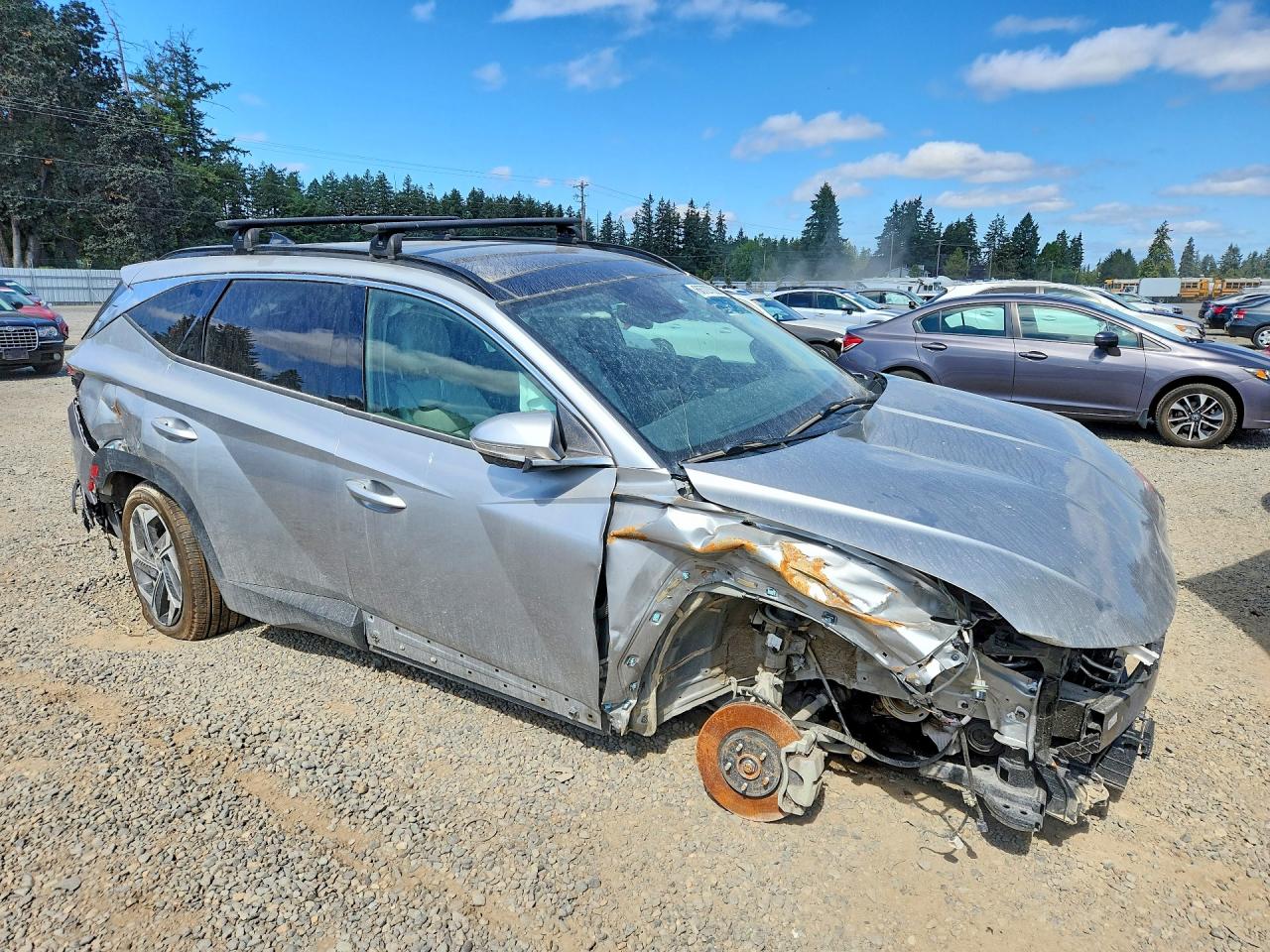 2024 Hyundai Tucson Limited Silver vin: 5NMJECDE9RH319682