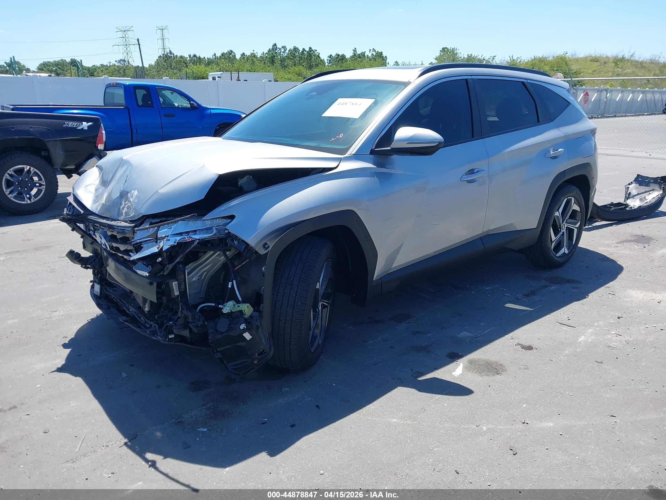 2022 Hyundai Tucson Sel Серебряный vin: 5NMJF3AE1NH129015