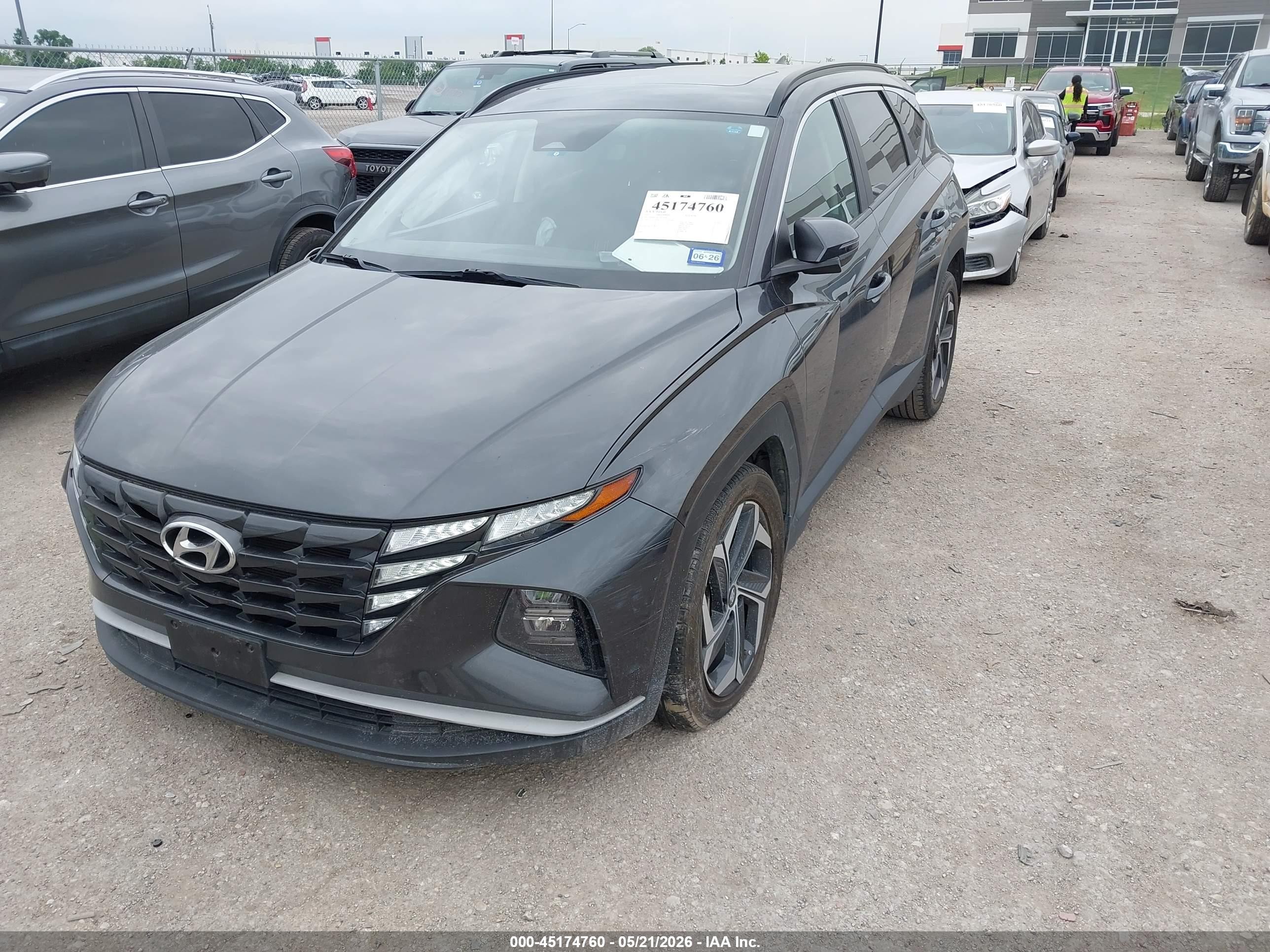 2022 Hyundai Tucson Sel Серый vin: 5NMJF3AE1NH142833