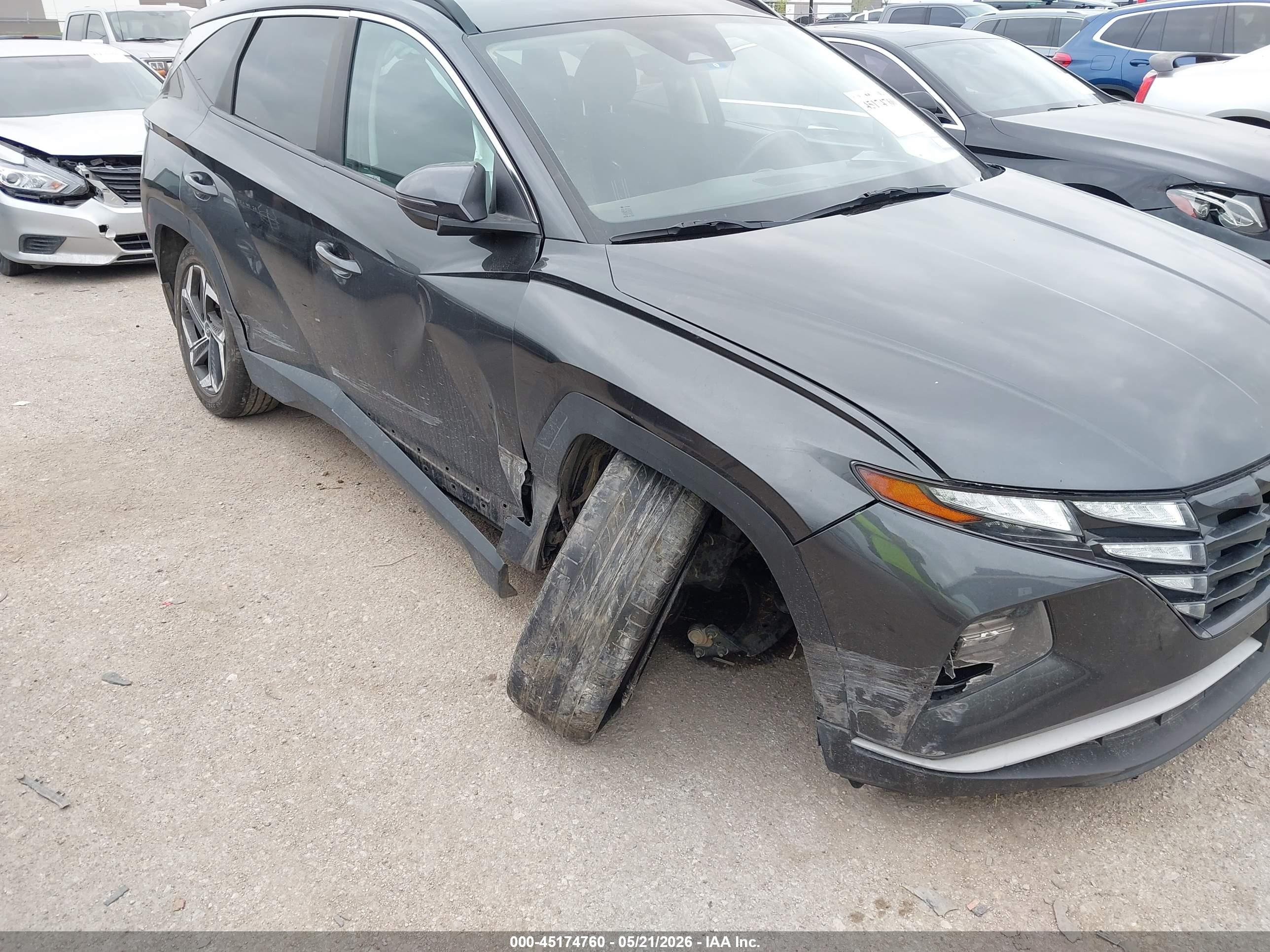 2022 Hyundai Tucson Sel Серый vin: 5NMJF3AE1NH142833