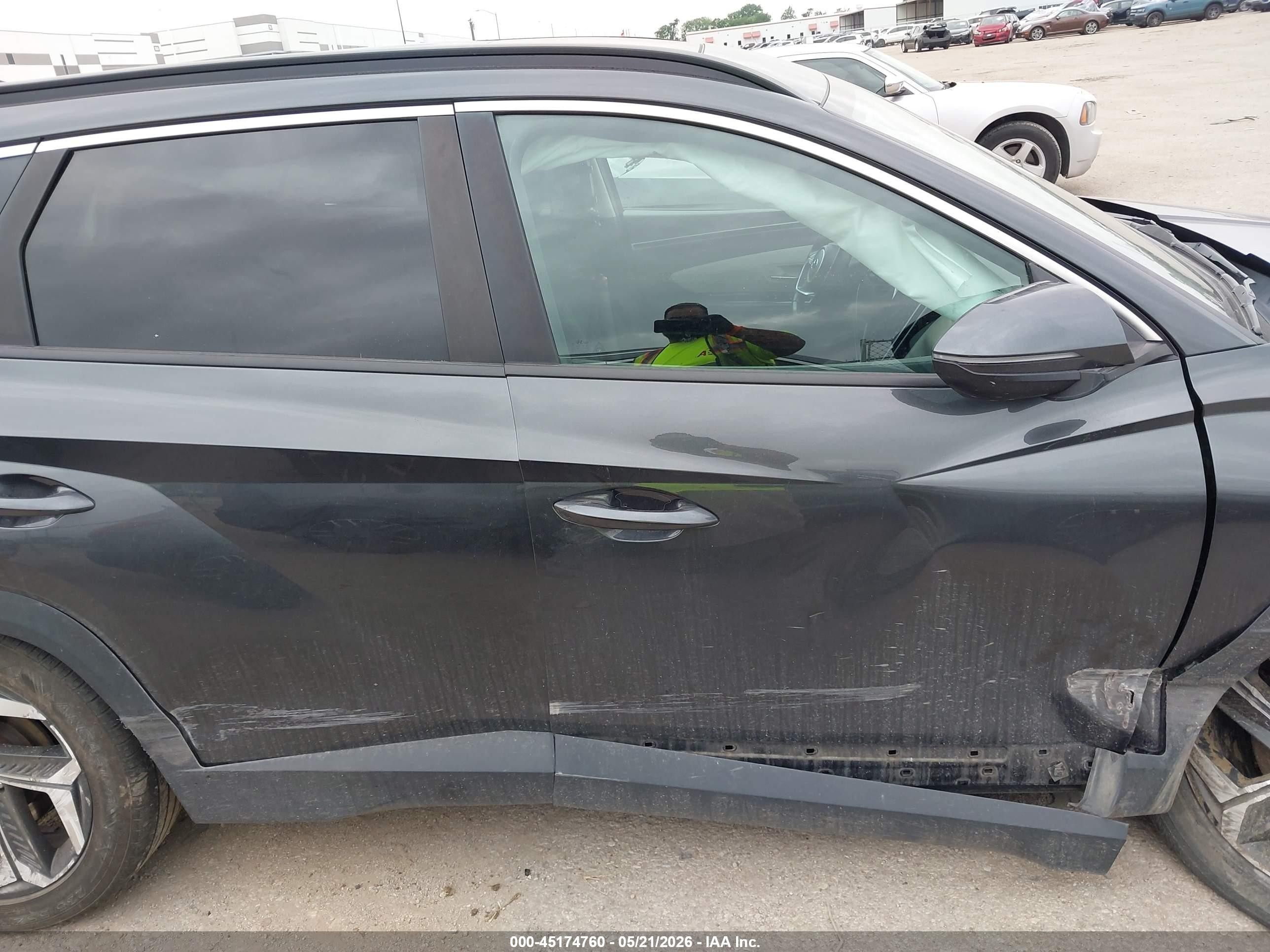 2022 Hyundai Tucson Sel Серый vin: 5NMJF3AE1NH142833