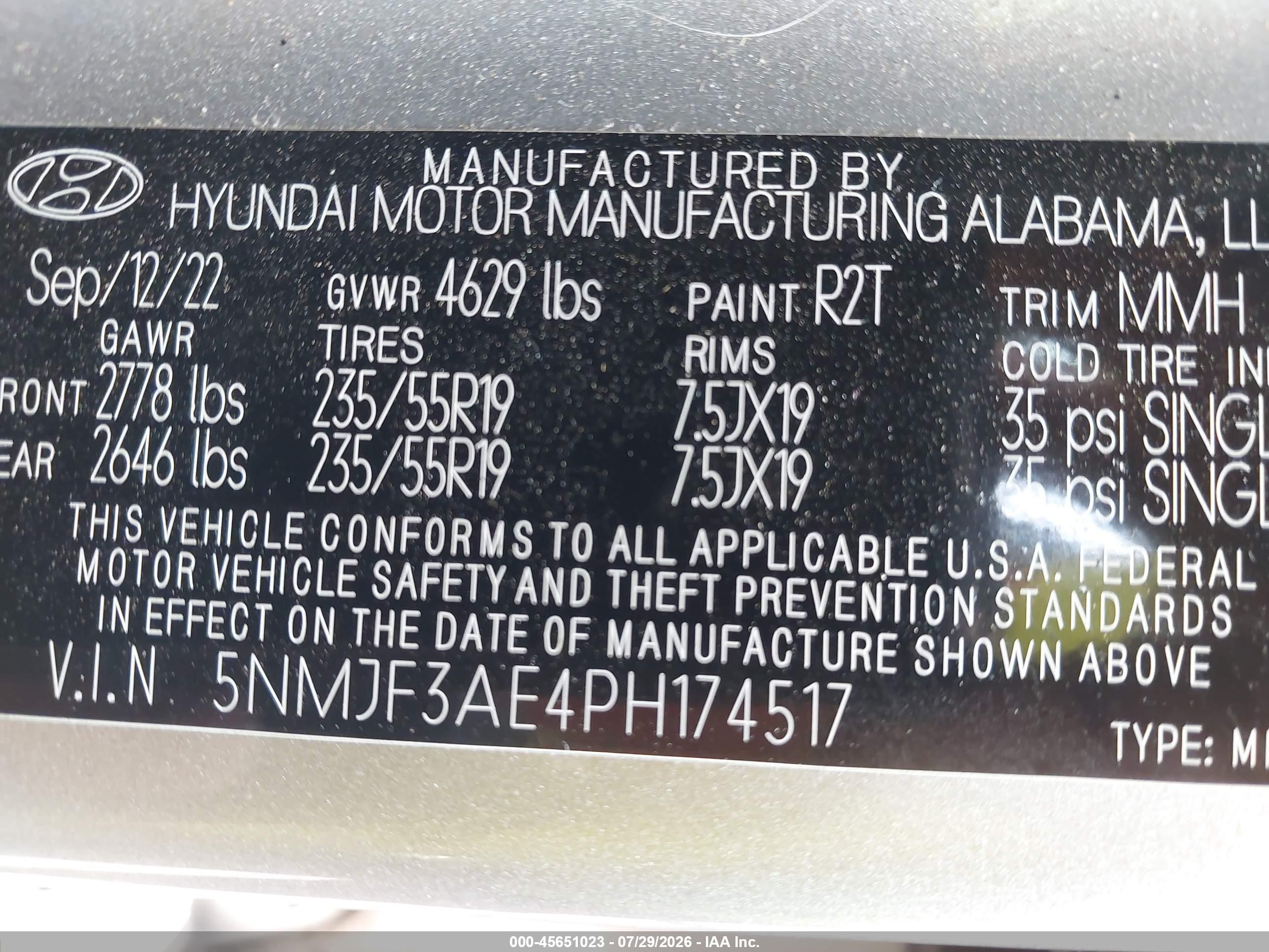 2023 Hyundai Tucson Sel Серебряный vin: 5NMJF3AE4PH174517