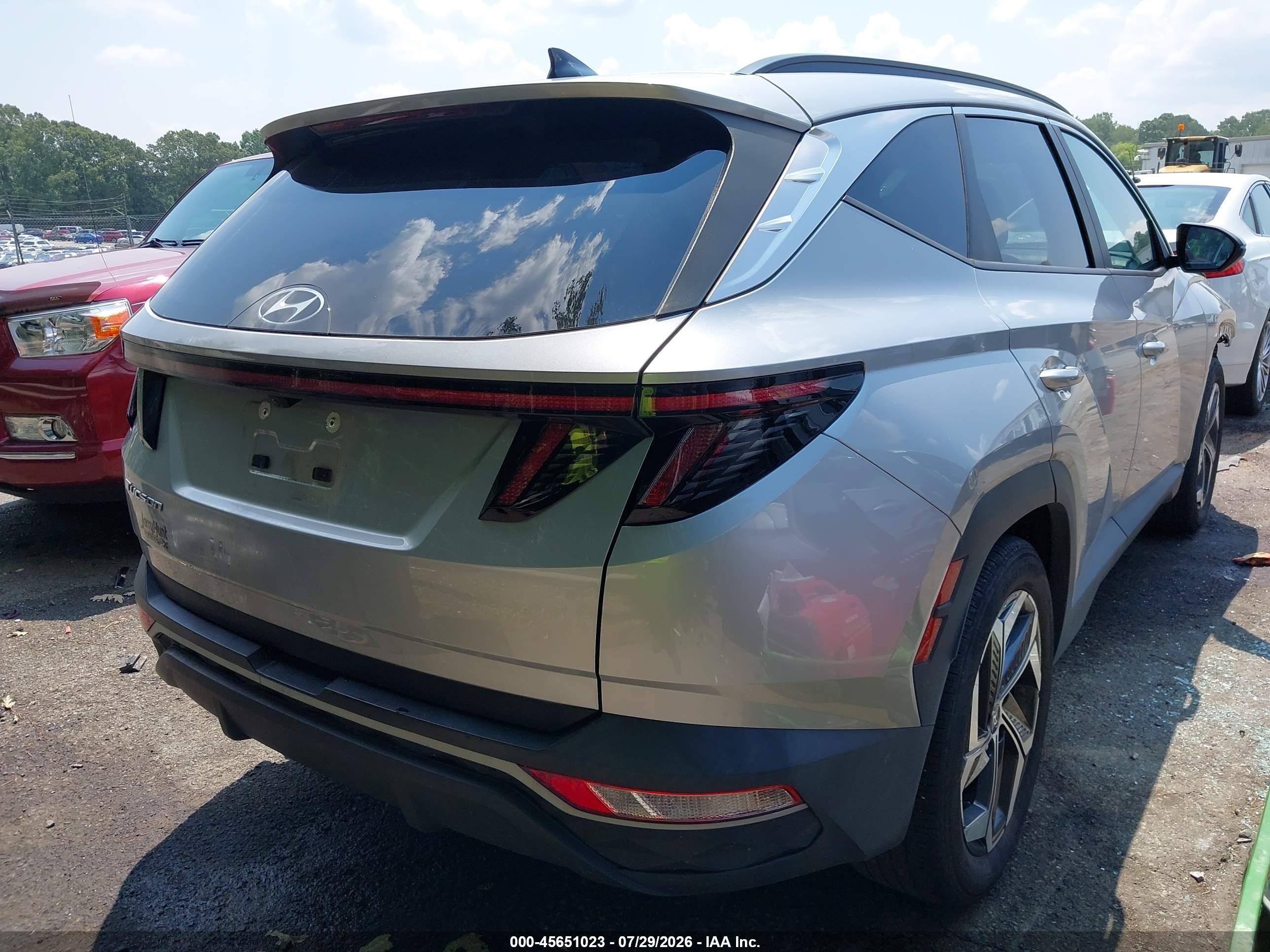 2023 Hyundai Tucson Sel Серебряный vin: 5NMJF3AE4PH174517