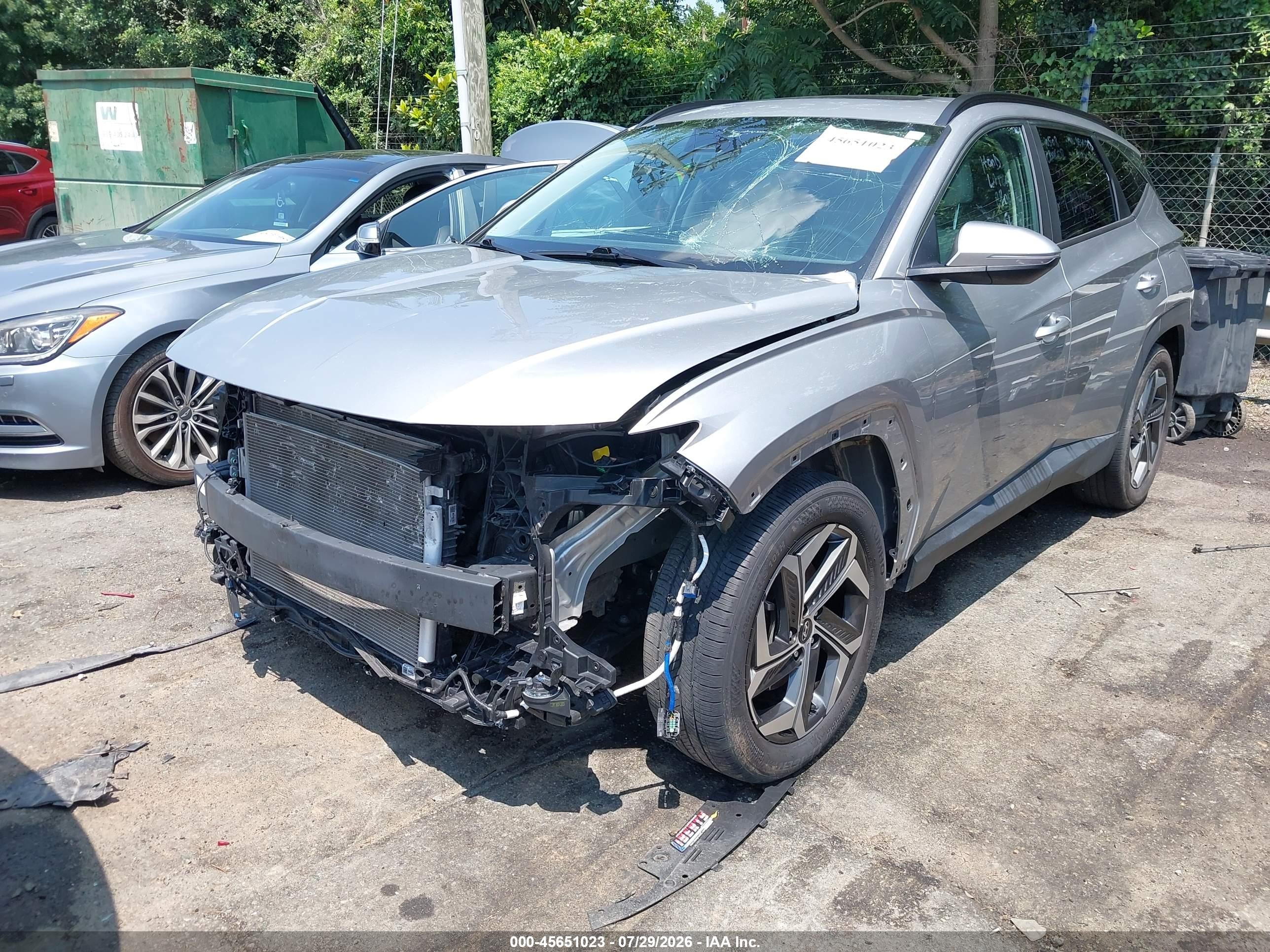 2023 Hyundai Tucson Sel Серебряный vin: 5NMJF3AE4PH174517