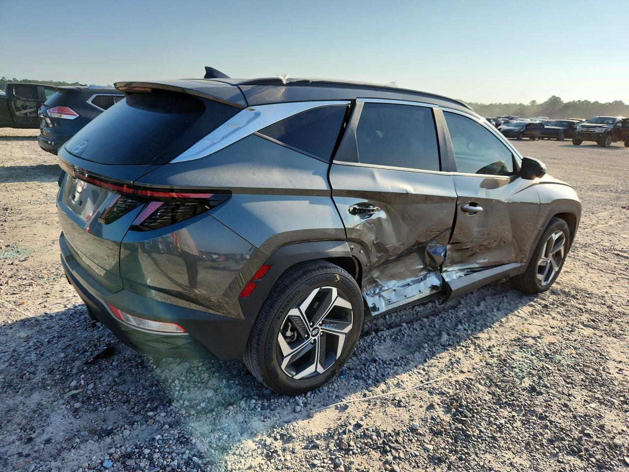 2022 Hyundai Tucson Sel Зеленый vin: 5NMJF3AEXNH028913