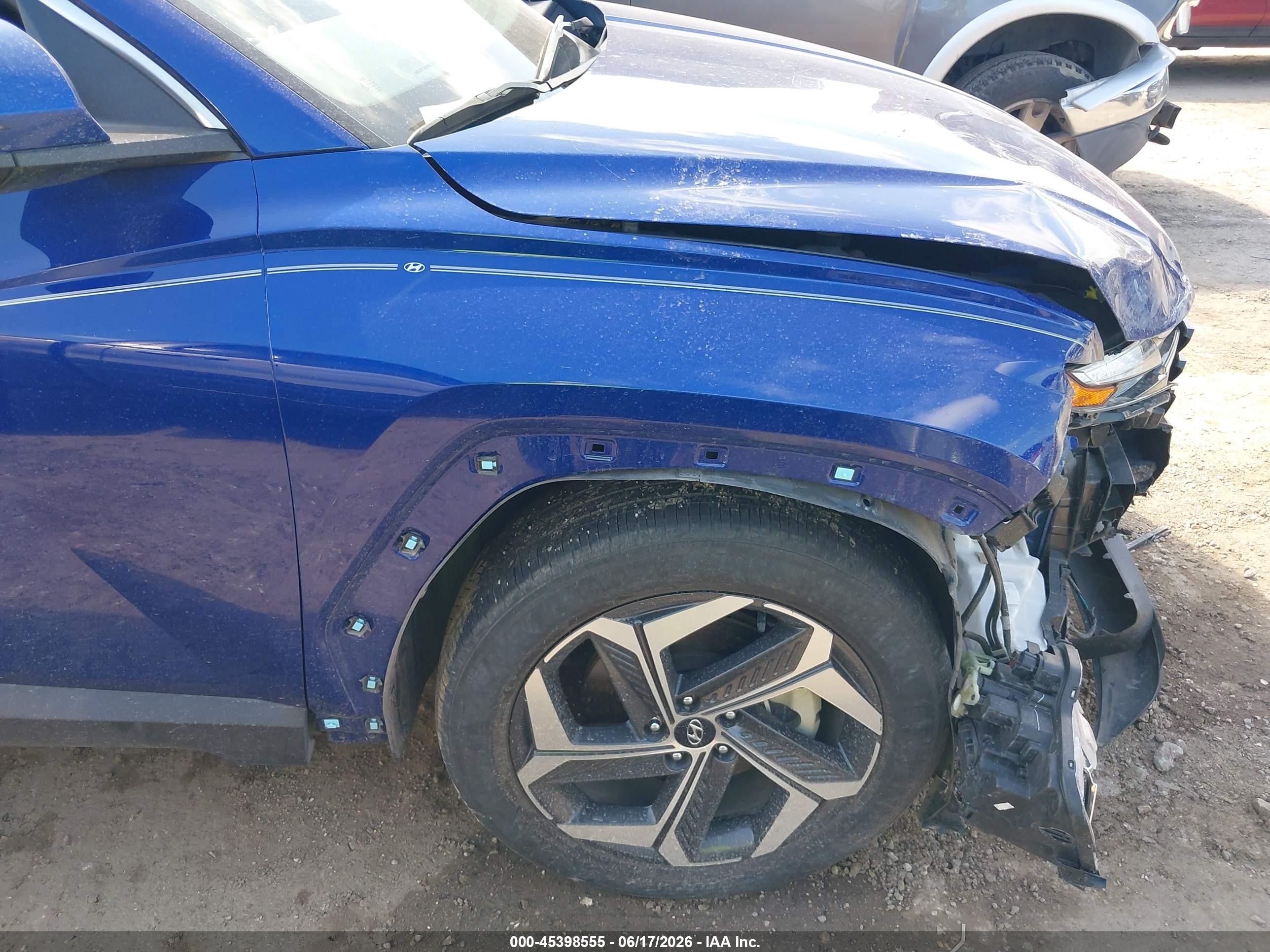 2024 Hyundai Tucson Sel Blue vin: 5NMJF3DE5RH329252