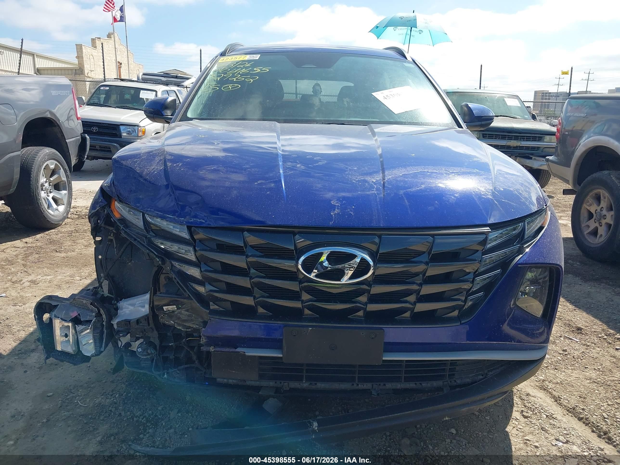 2024 Hyundai Tucson Sel Blue vin: 5NMJF3DE5RH329252