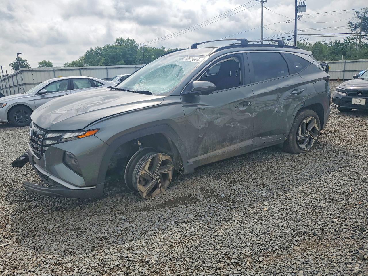 2022 Hyundai Tucson Sel Gray vin: 5NMJFCAE0NH075657