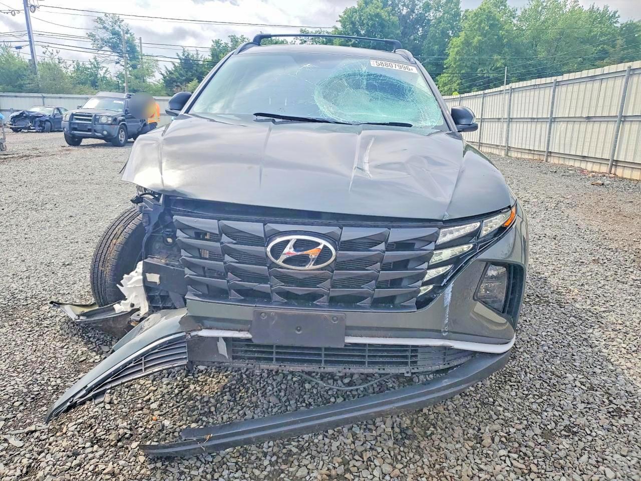 2022 Hyundai Tucson Sel Gray vin: 5NMJFCAE0NH075657