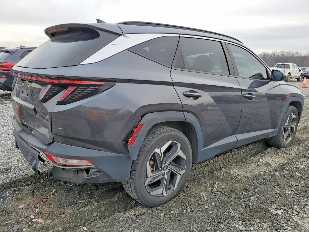 2022 Hyundai Tucson Gray vin: 5NMJFCAE2NH035077