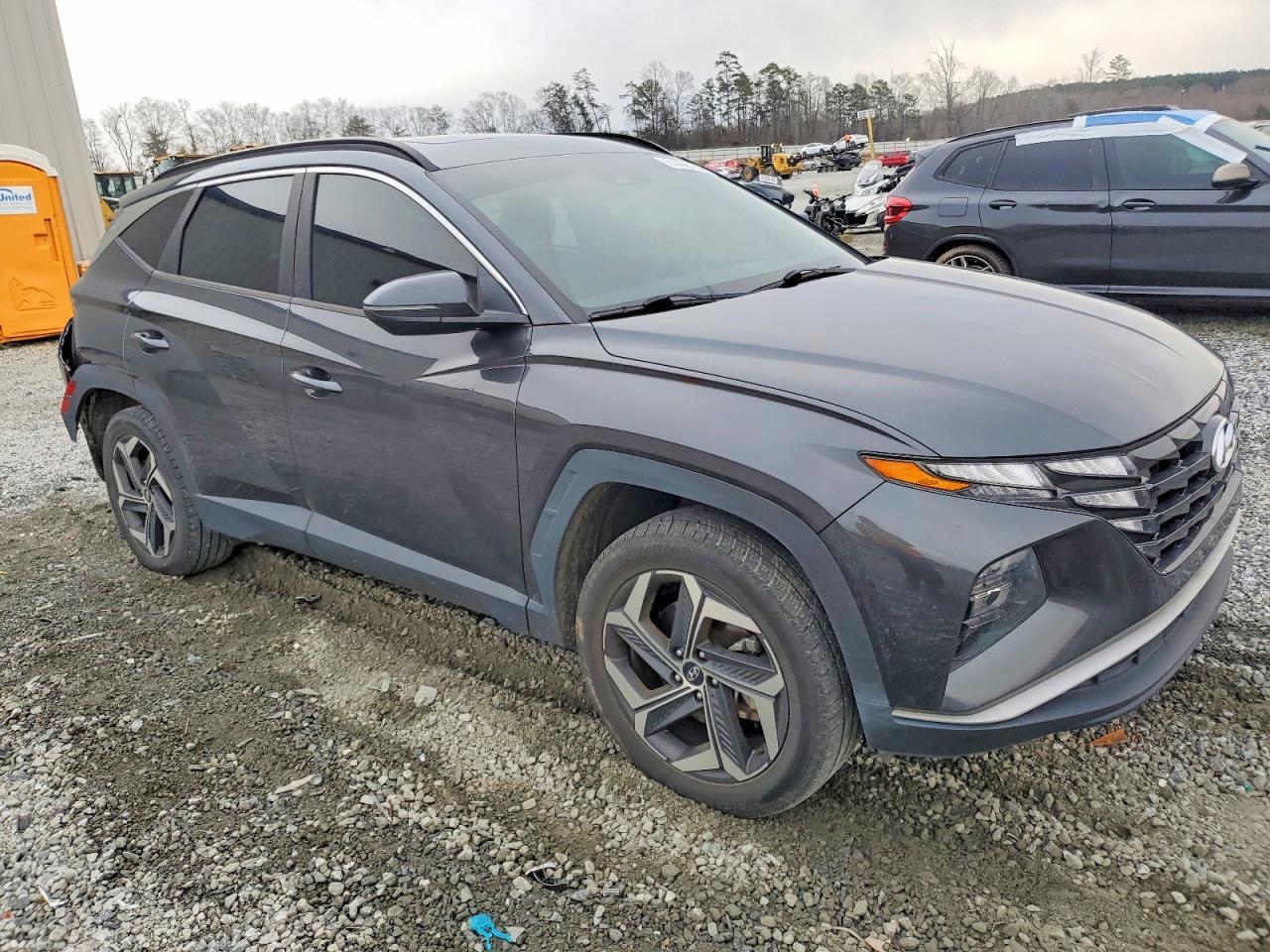 2022 Hyundai Tucson Gray vin: 5NMJFCAE2NH035077