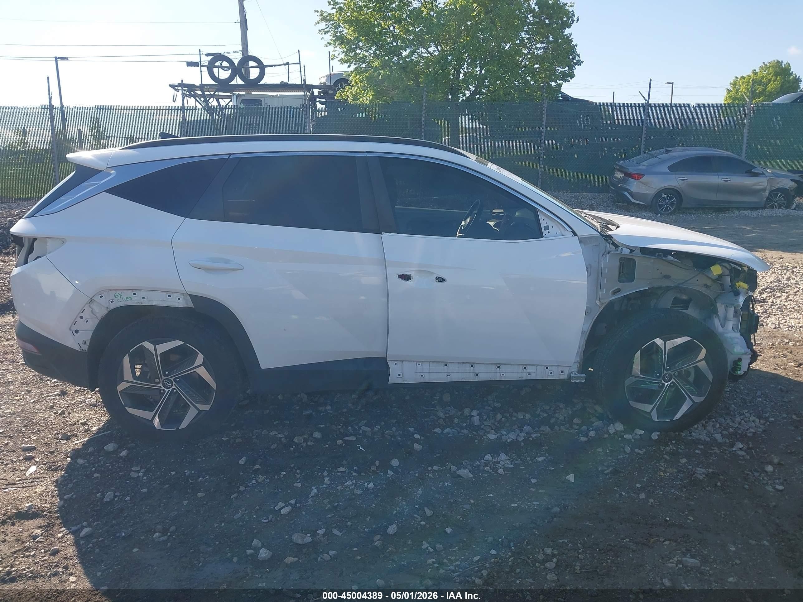 2023 Hyundai Tucson Sel White vin: 5NMJFCAE3PH190157
