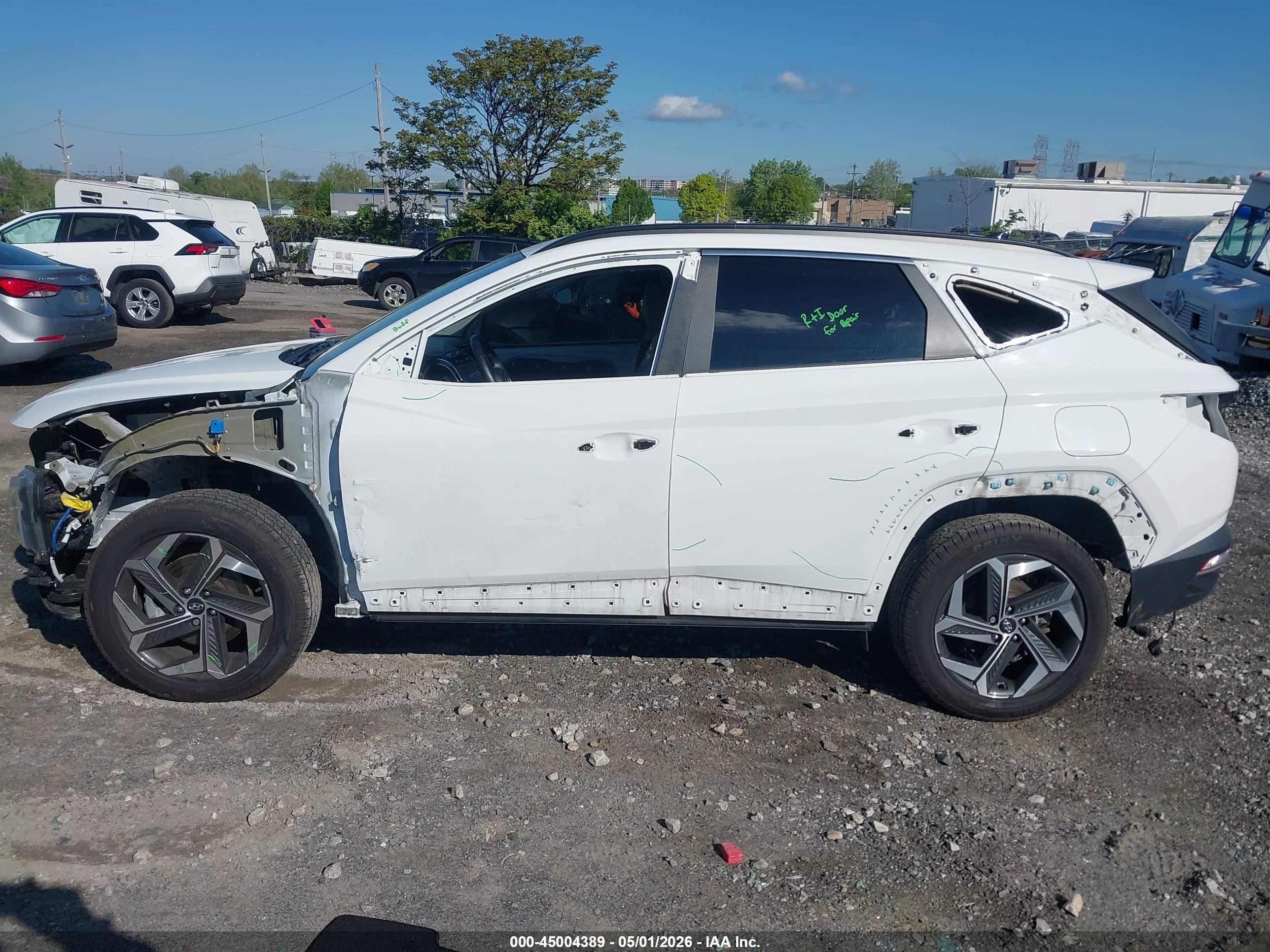 2023 Hyundai Tucson Sel White vin: 5NMJFCAE3PH190157