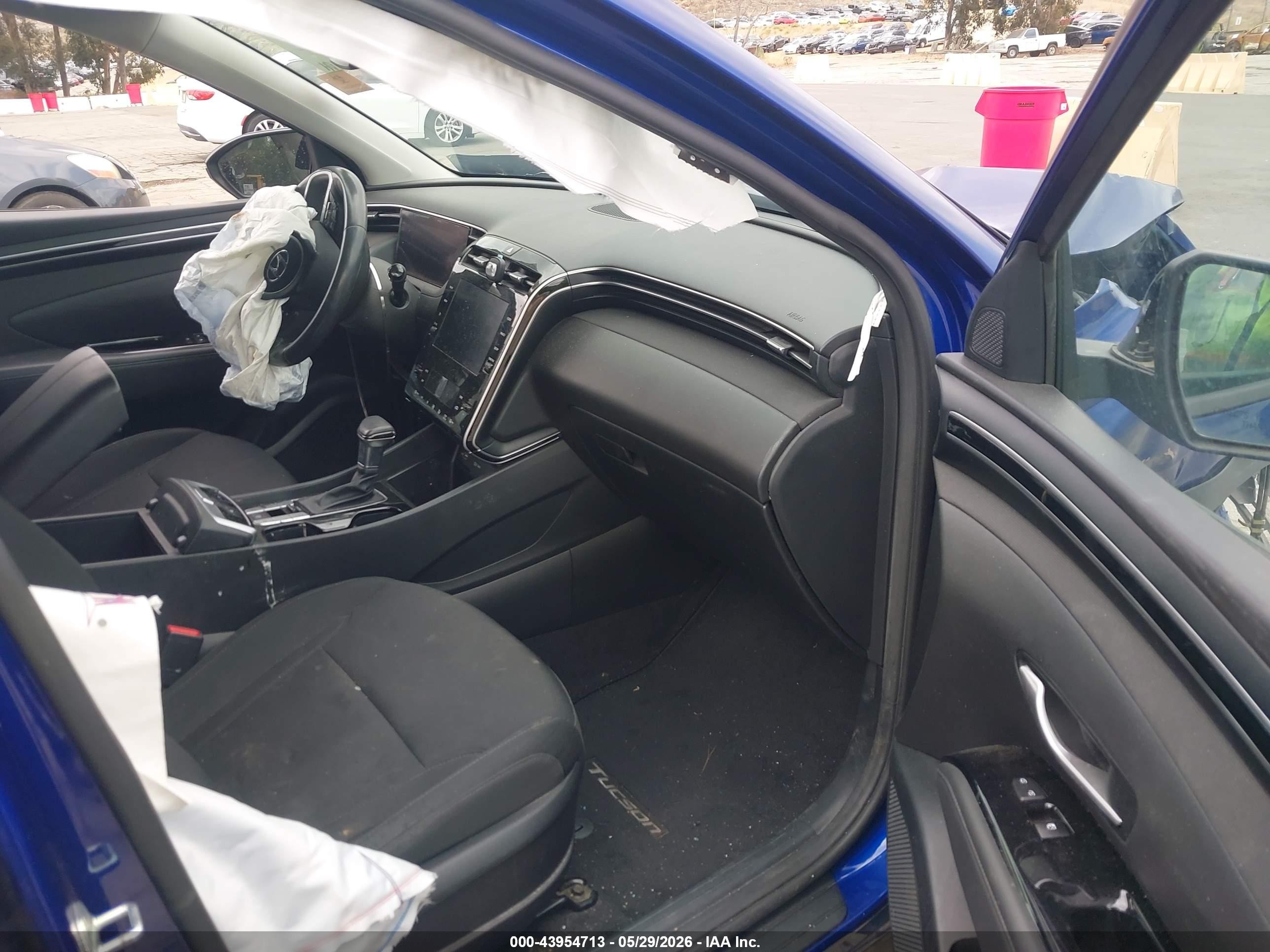 2022 Hyundai Tucson Sel Blue vin: 5NMJFCAE9NH046836