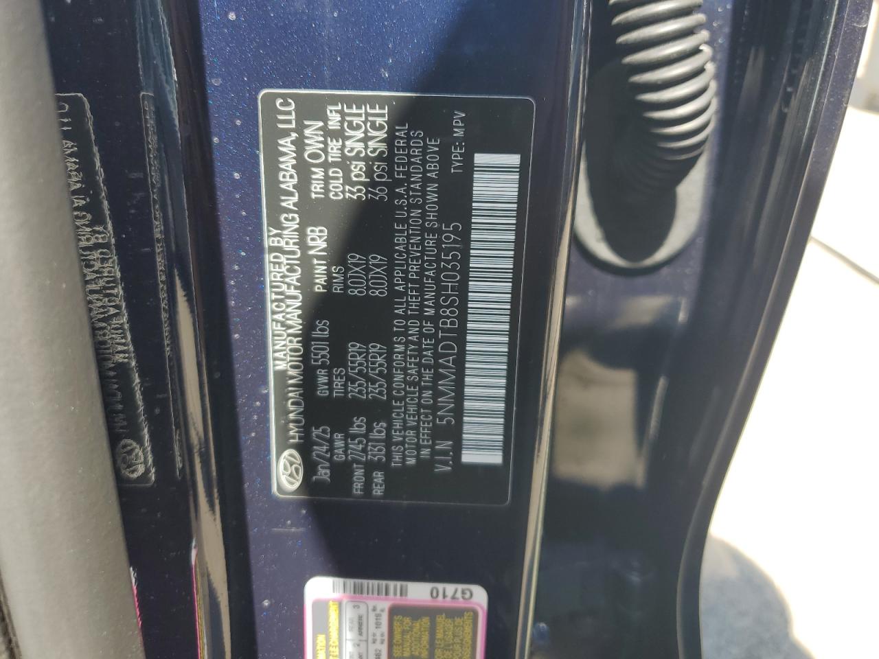 2025 Genesis Gv70 Base Синий vin: 5NMMADTB8SH035195