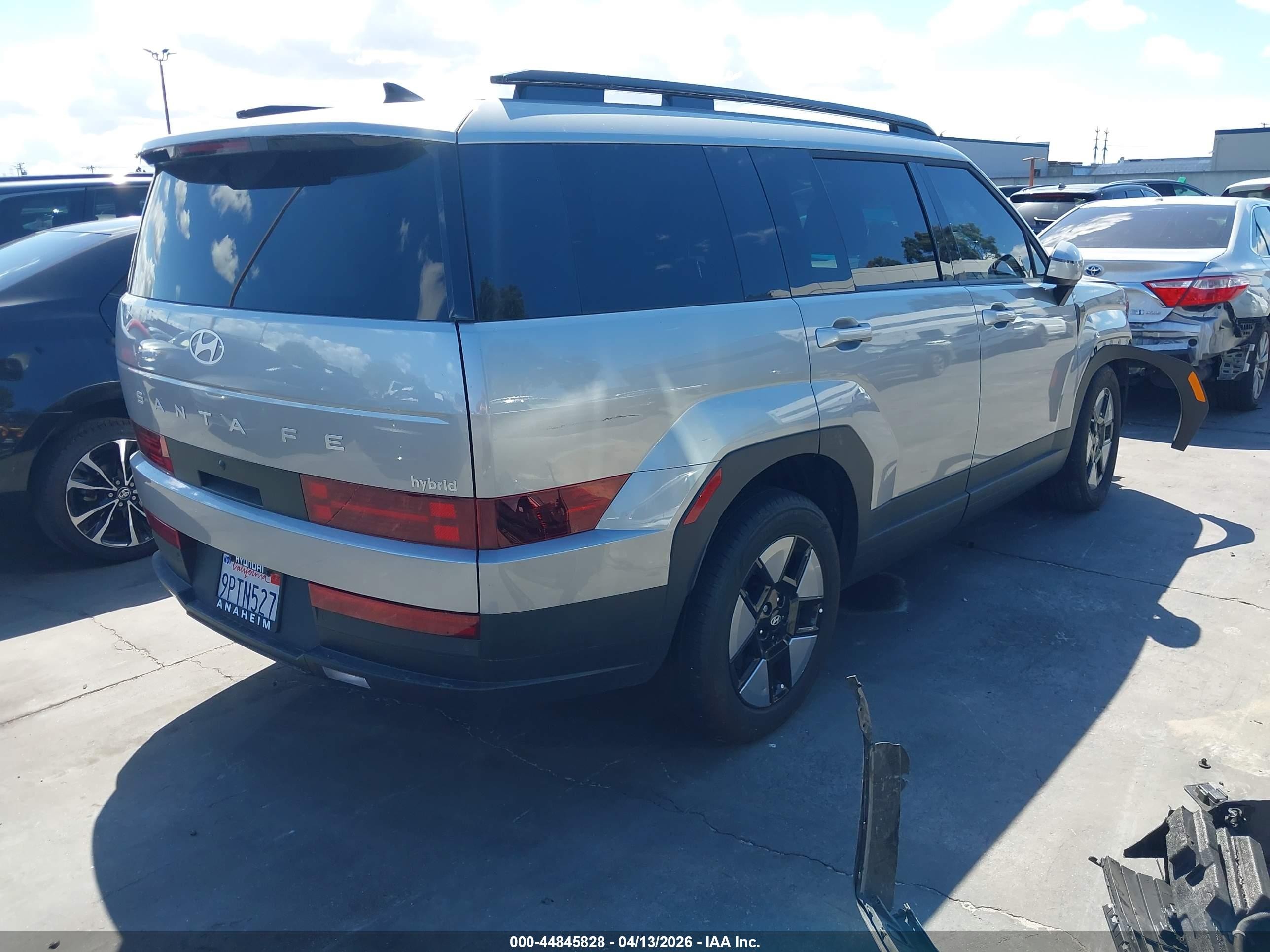 2025 Hyundai Santa Fe Hybrid Sel Gray vin: 5NMP24G11SH019772