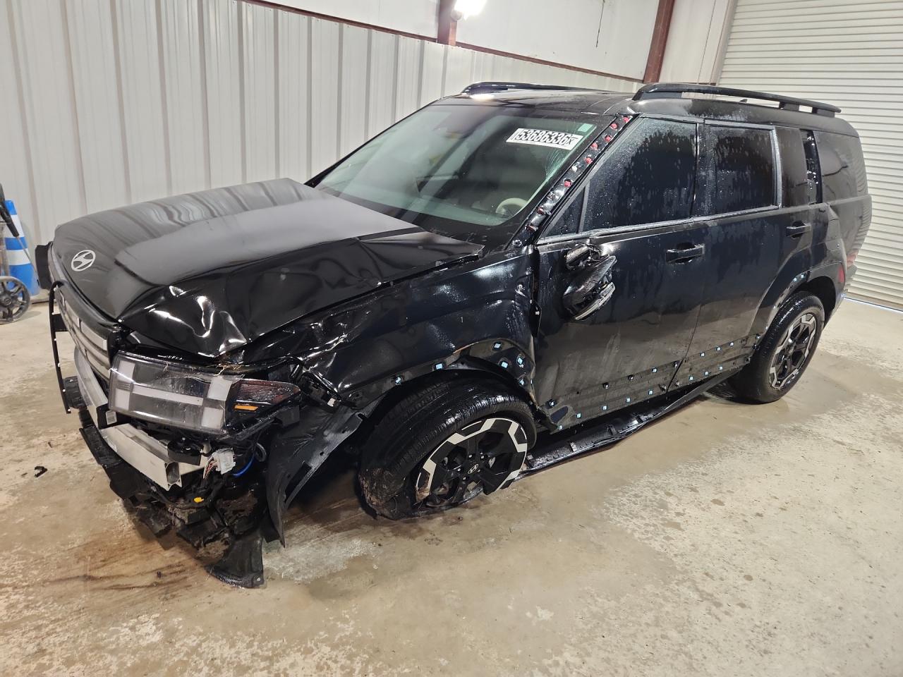 2025 Hyundai Santa Fe Sel Черный vin: 5NMP24GL6SH086885 Damage: Left Front Fender, Severe Damage, Replacement Required