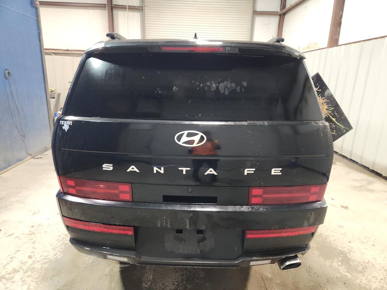 2025 Hyundai Santa Fe Sel Черный vin: 5NMP24GL6SH086885 Damage: Lift Gate, Misaligned, Repair Required