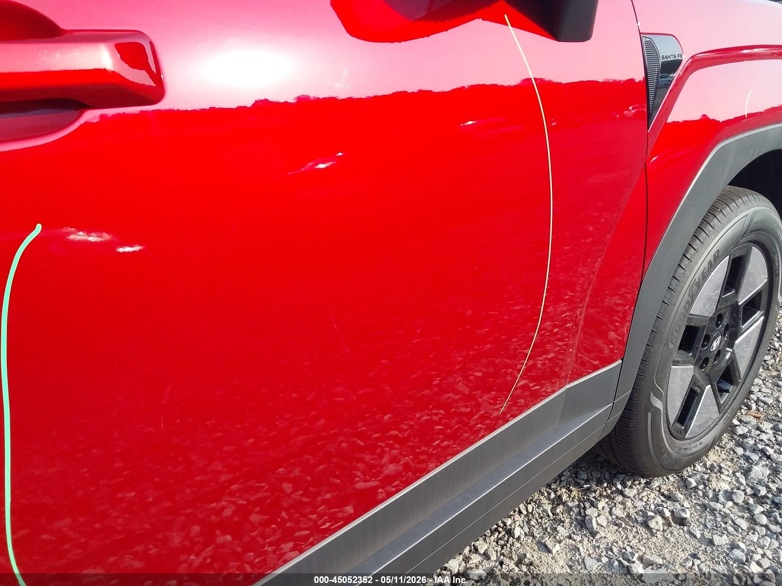 2026 Hyundai Santa Fe Hybrid Sel Red vin: 5NMP2DG12TH084244
