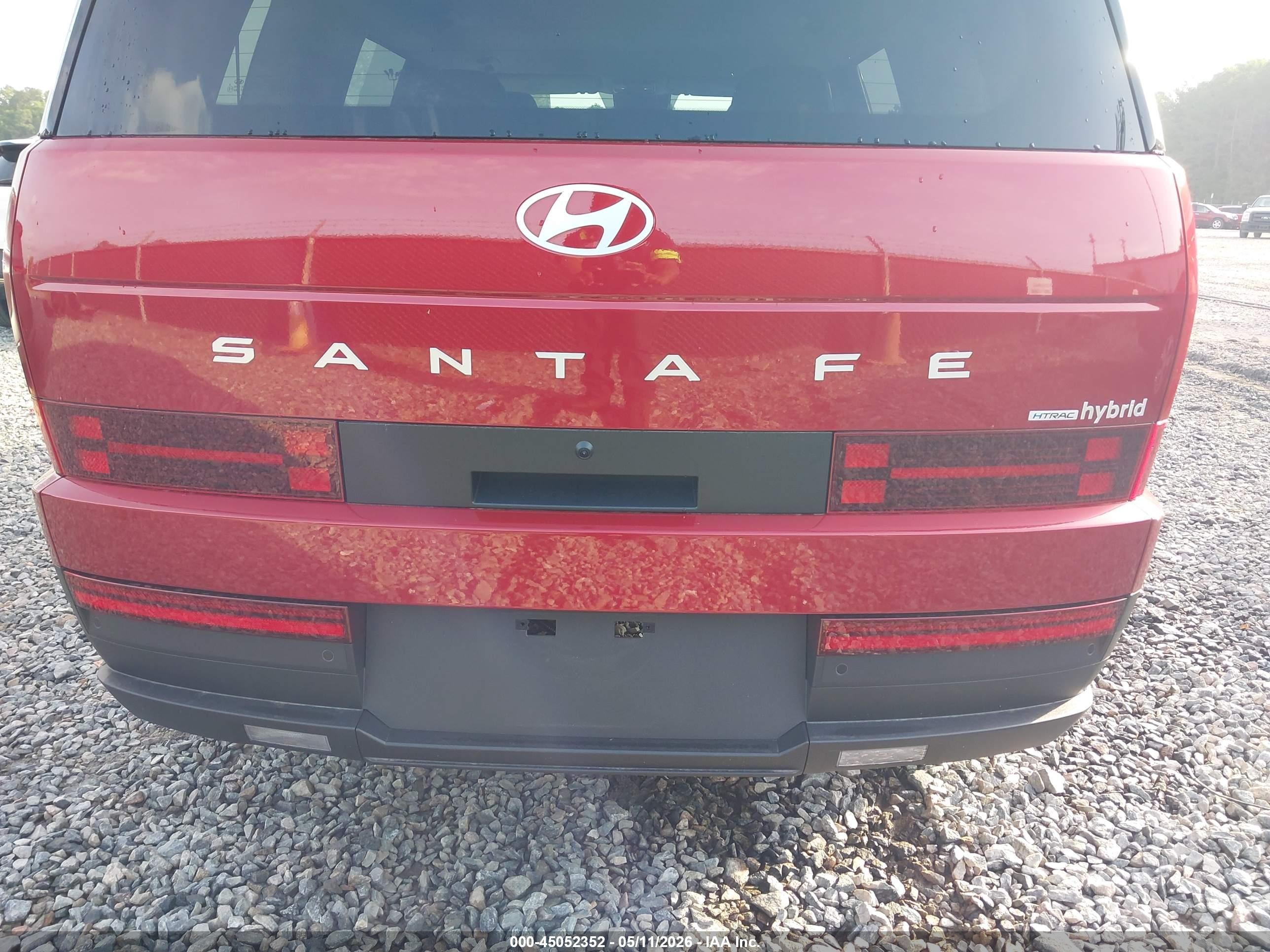 2026 Hyundai Santa Fe Hybrid Sel Red vin: 5NMP2DG12TH084244