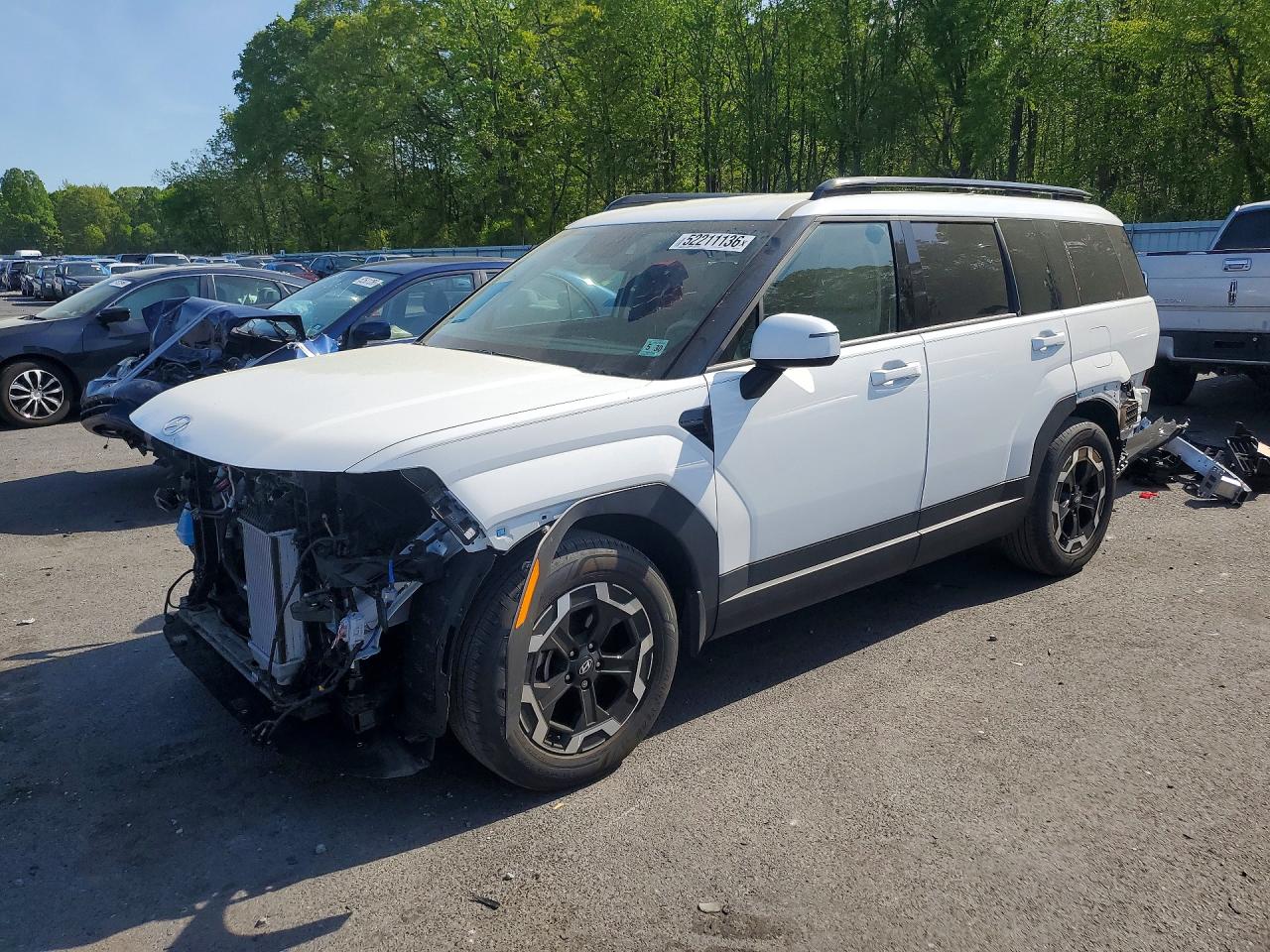 2025 Hyundai Santa Fe Sel White vin: 5NMP2DGL0SH114308