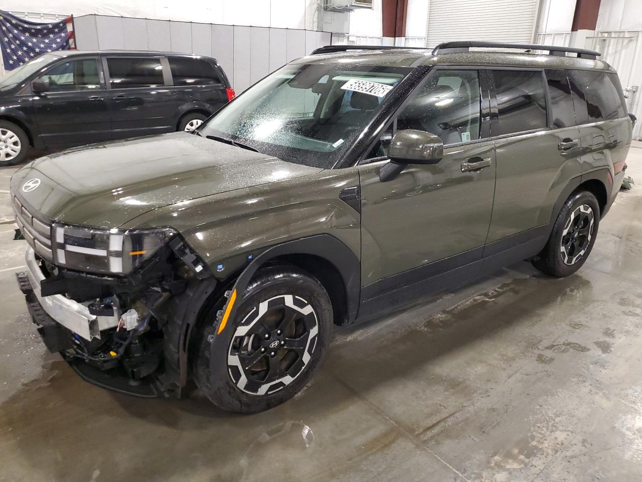 2026 Hyundai Santa Fe Green vin: 5NMP2DGL3TH183236 Damage: Left Fender Flare, Broken, Replacement Required