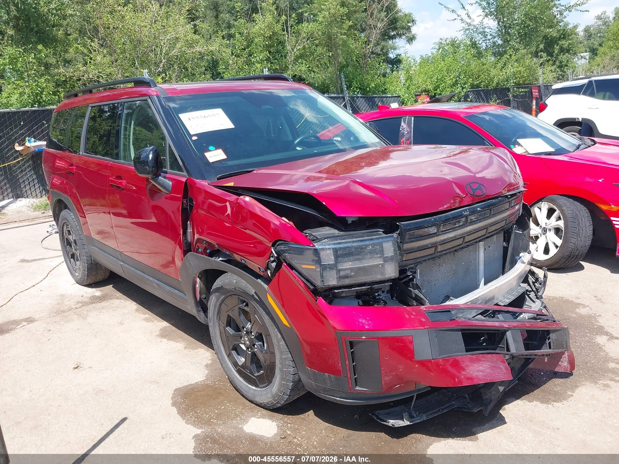 2025 Hyundai Santa Fe Xrt Red vin: 5NMP3DGL9SH102381